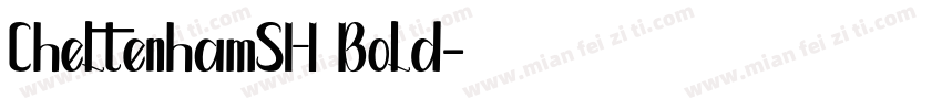 CheltenhamSH Bold字体转换